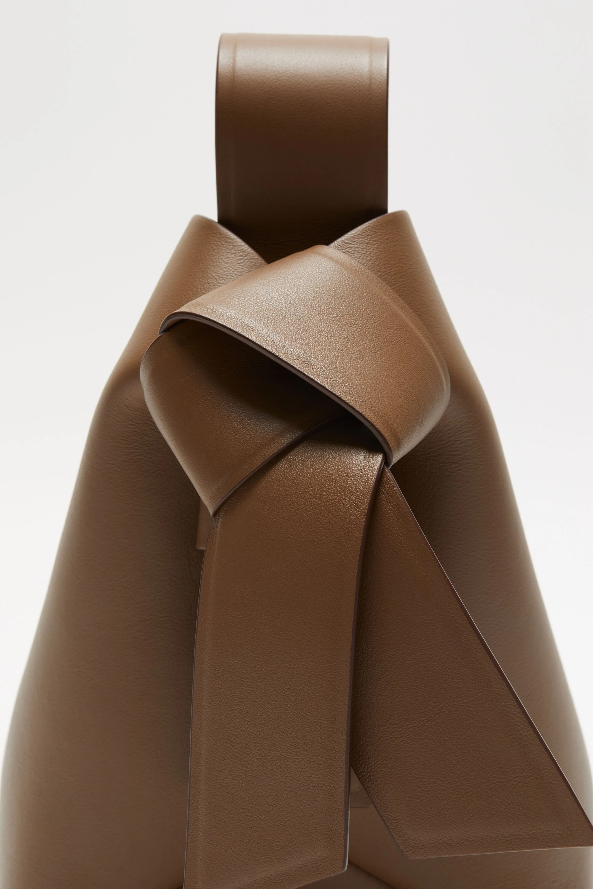 Musubi mini shoulder bag - Camel brown - 5