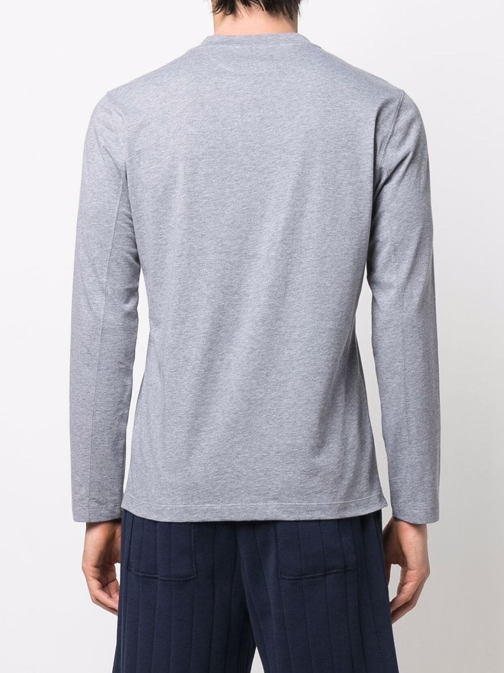 long-sleeve cotton top - 4