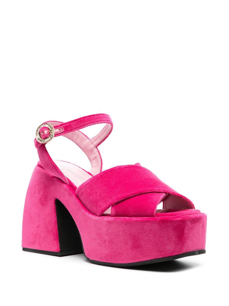 NODALETO Bulla Joni velvet sandals outlook
