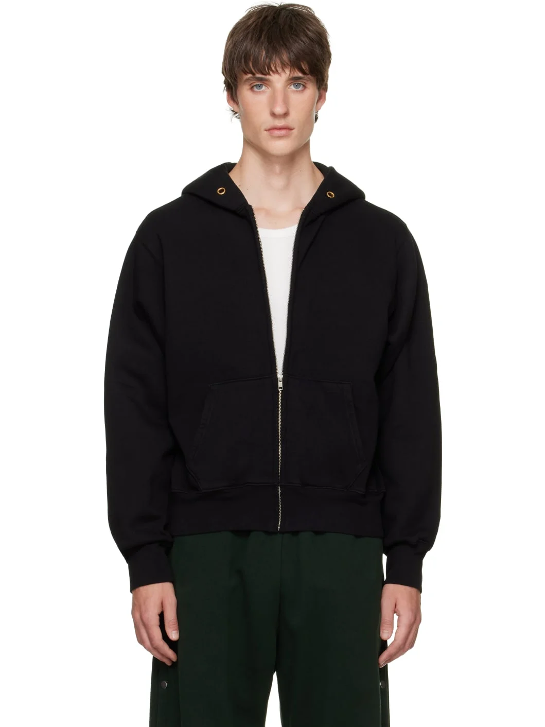 Black Heavyweight Zip Hoodie - 1