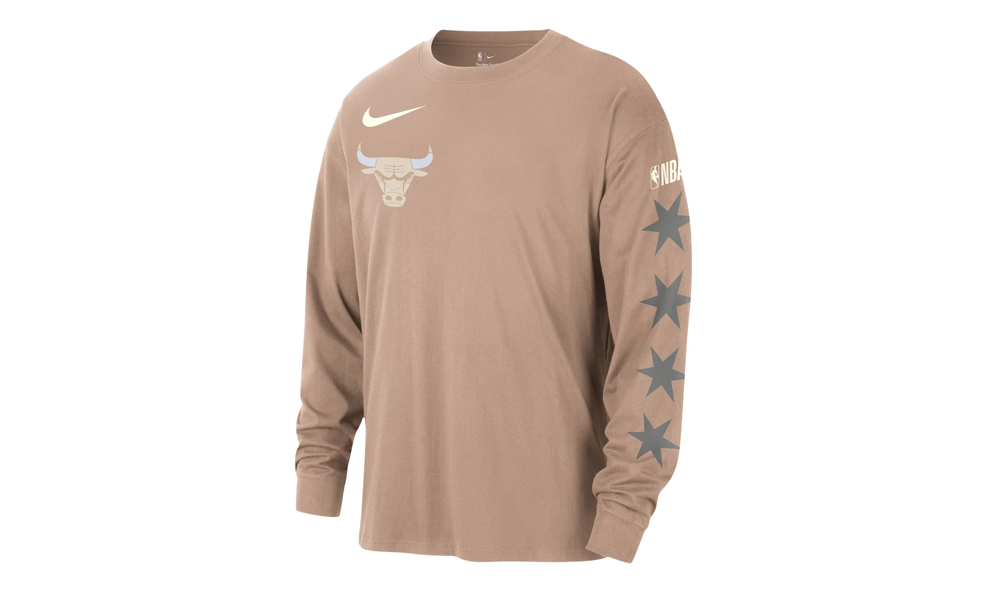Max 90 Courtside Long Sleeve T-Shirt City Edition "NBA Chicago Bulls - Hemp" HJ2548 200 - 1