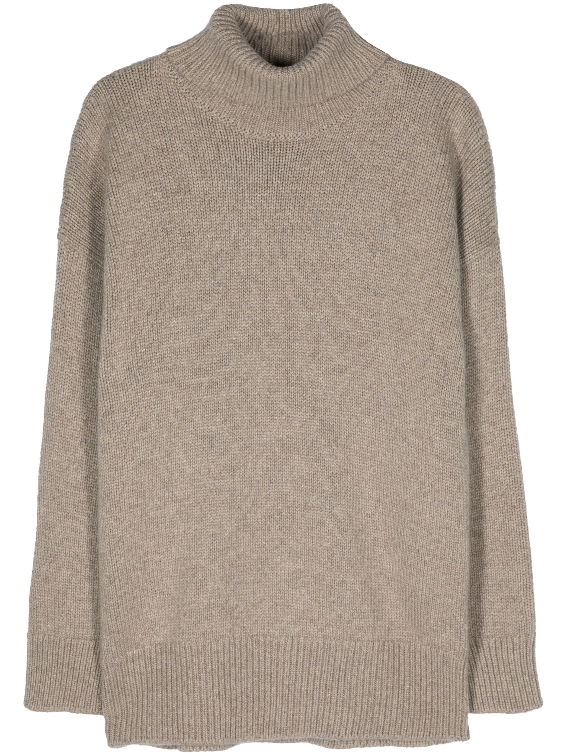 Neutral Feries Cashmere Sweater - 1