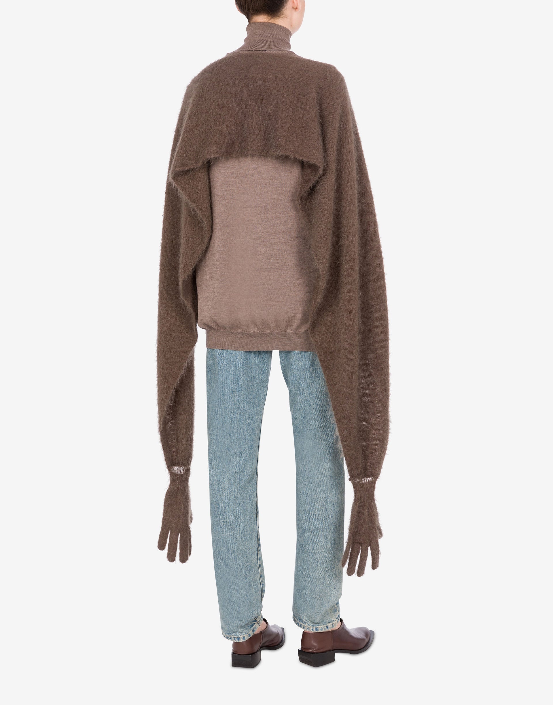 CLOAK IN BRUSHED MOHAIR - 2