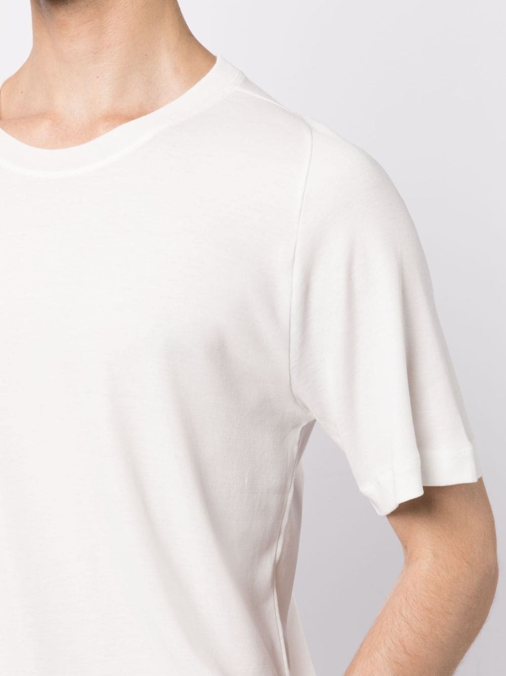 curved-hem cotton T-shirt - 5