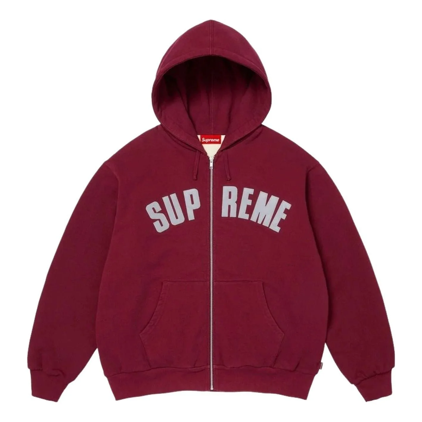 Supreme FW26 Arc Thermal Lined Zip Up Hooded Sweatshirt 'Cardinal' SUP-FW26-074-CDL - 1