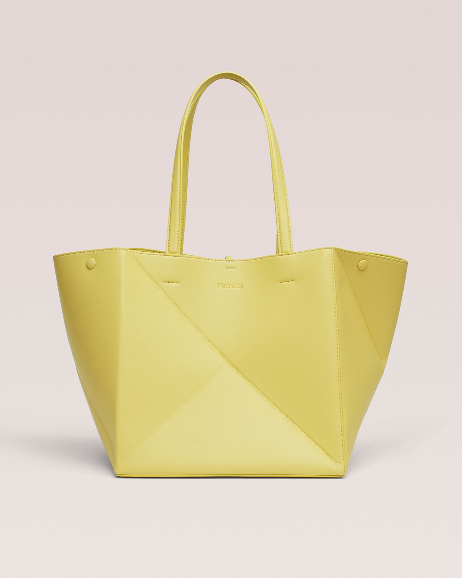 THE ORIGAMI TOTE - Alt-nappa tote - Yellow - 1