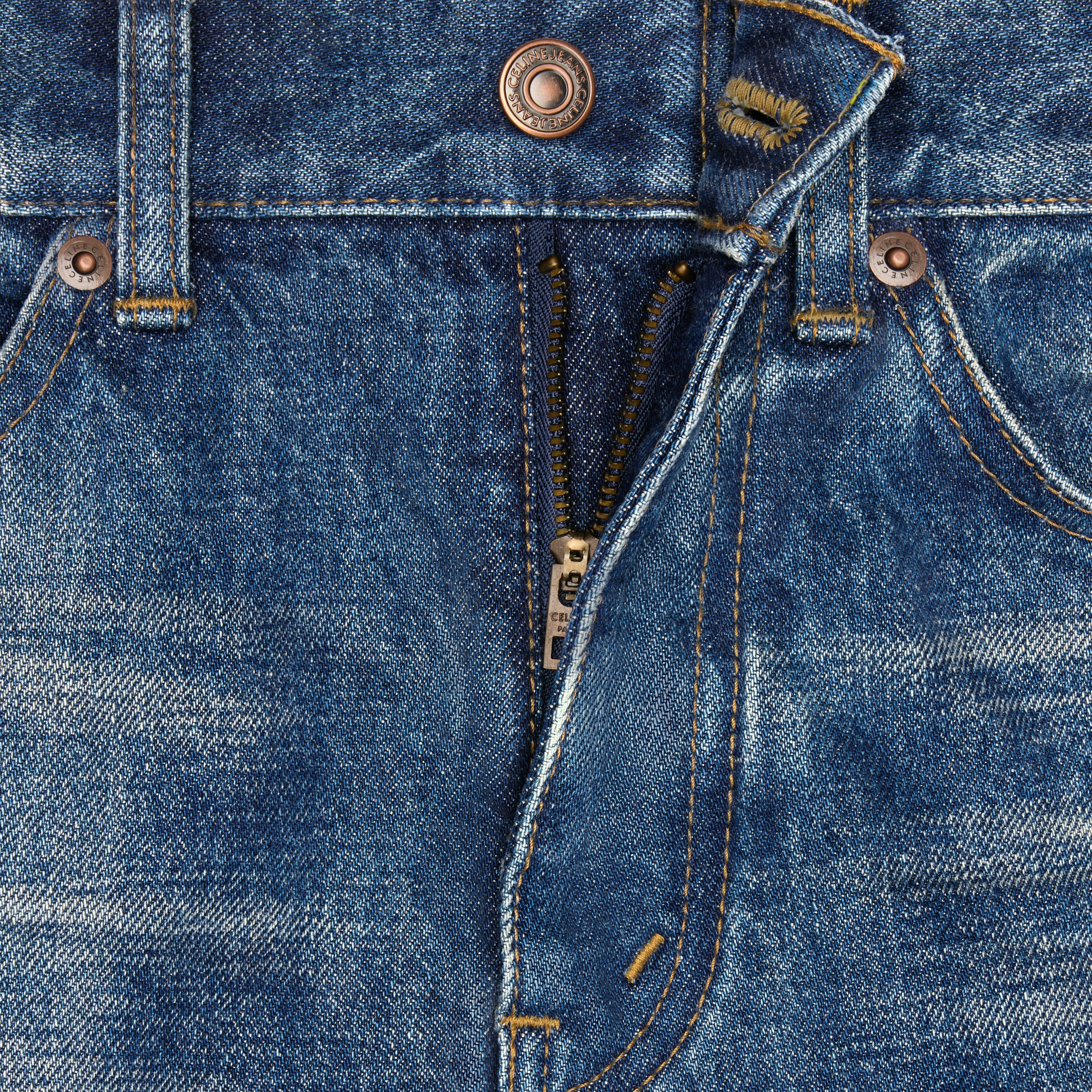 【関税&送料込】Celine Francoise Jeans CELINE Francoise jeans in dark union wash denim | REVERSIBLE