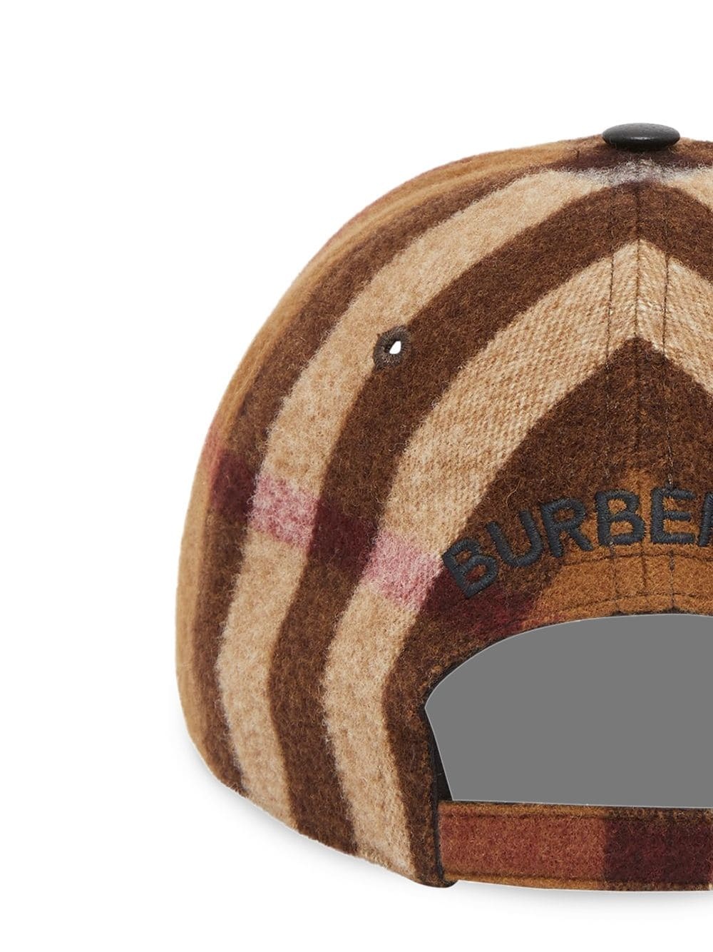 check-print baseball cap - 2