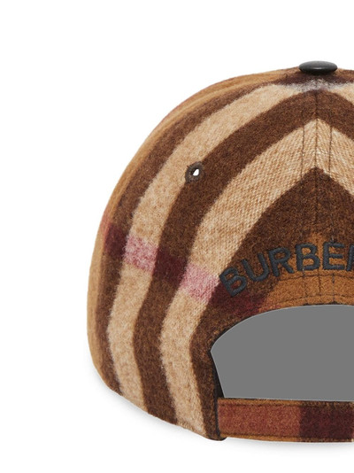 Burberry check-print baseball cap outlook