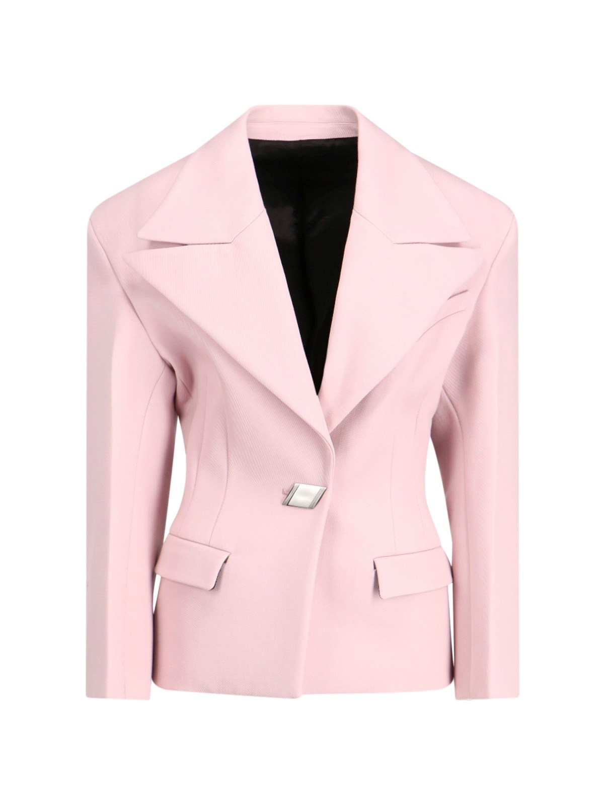 THE ATTICO SINGLE-BREASTED BLAZER | sugar | REVERSIBLE