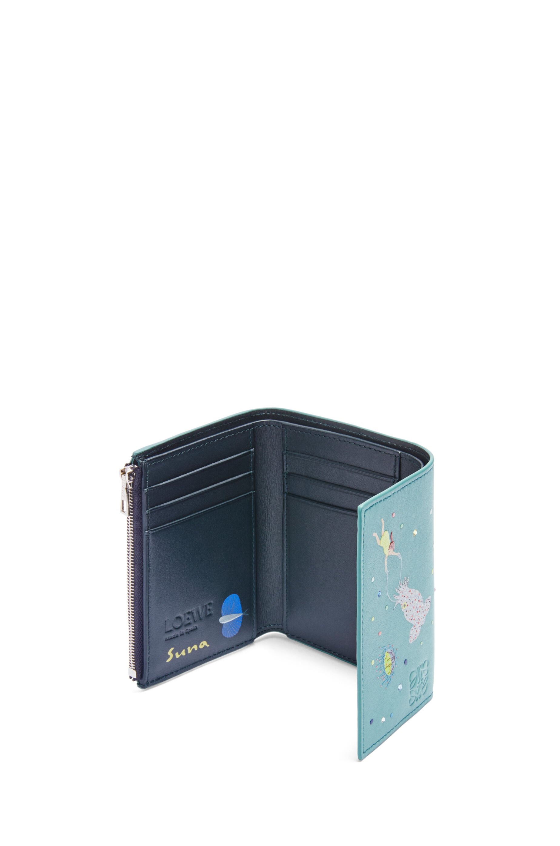 Squid small vertical wallet in nappa calfskin - 3