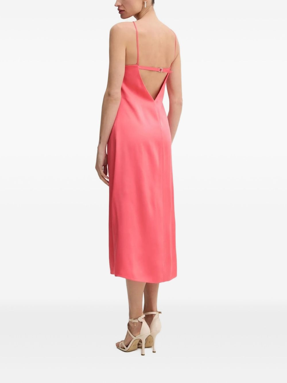 open-back midi dress - 2