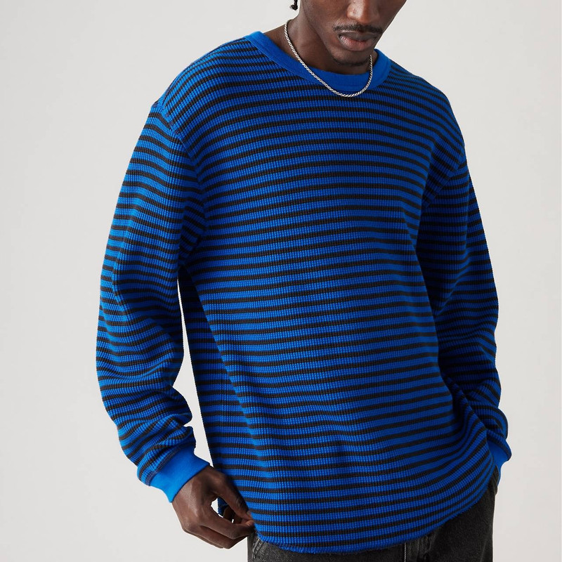 LONG SLEEVE RELAXED THERMAL T-SHIRT 5