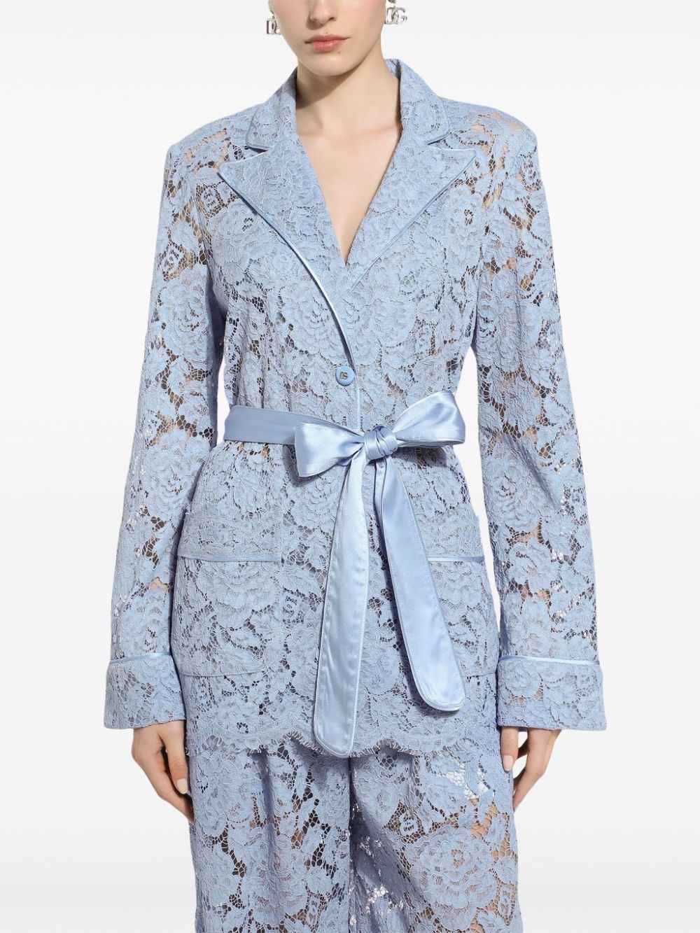 floral-lace shirt - 5