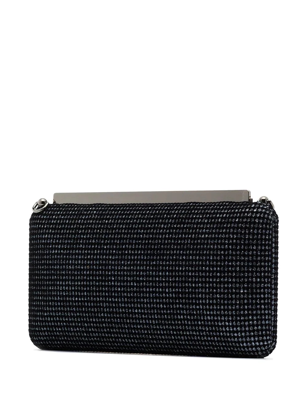 Ellipse glitter clutch bag - 3