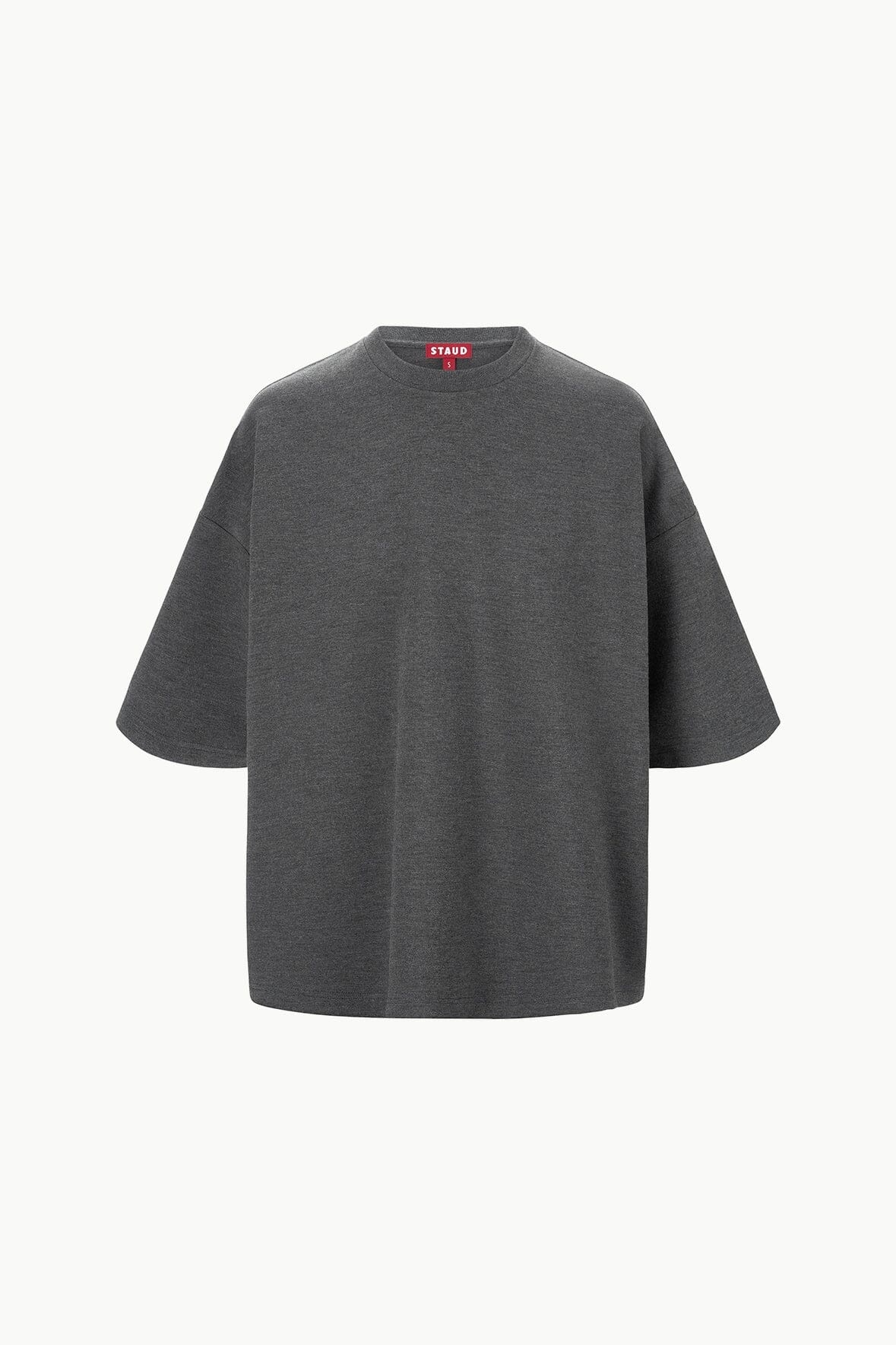 STAUD CAPSULE TOP HEATHER GREY - 1