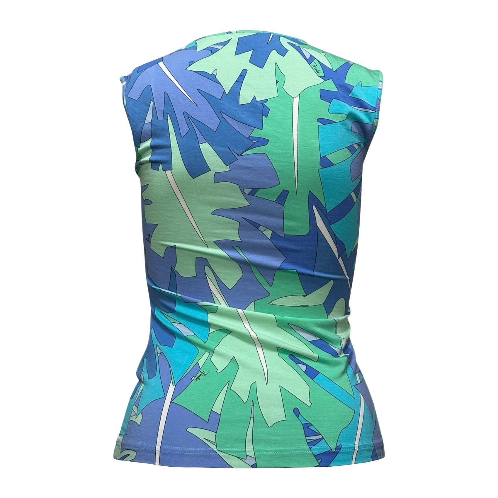 EMILIO PUCCI Spring Summer 2007 Leaf Print Tank Top - 2