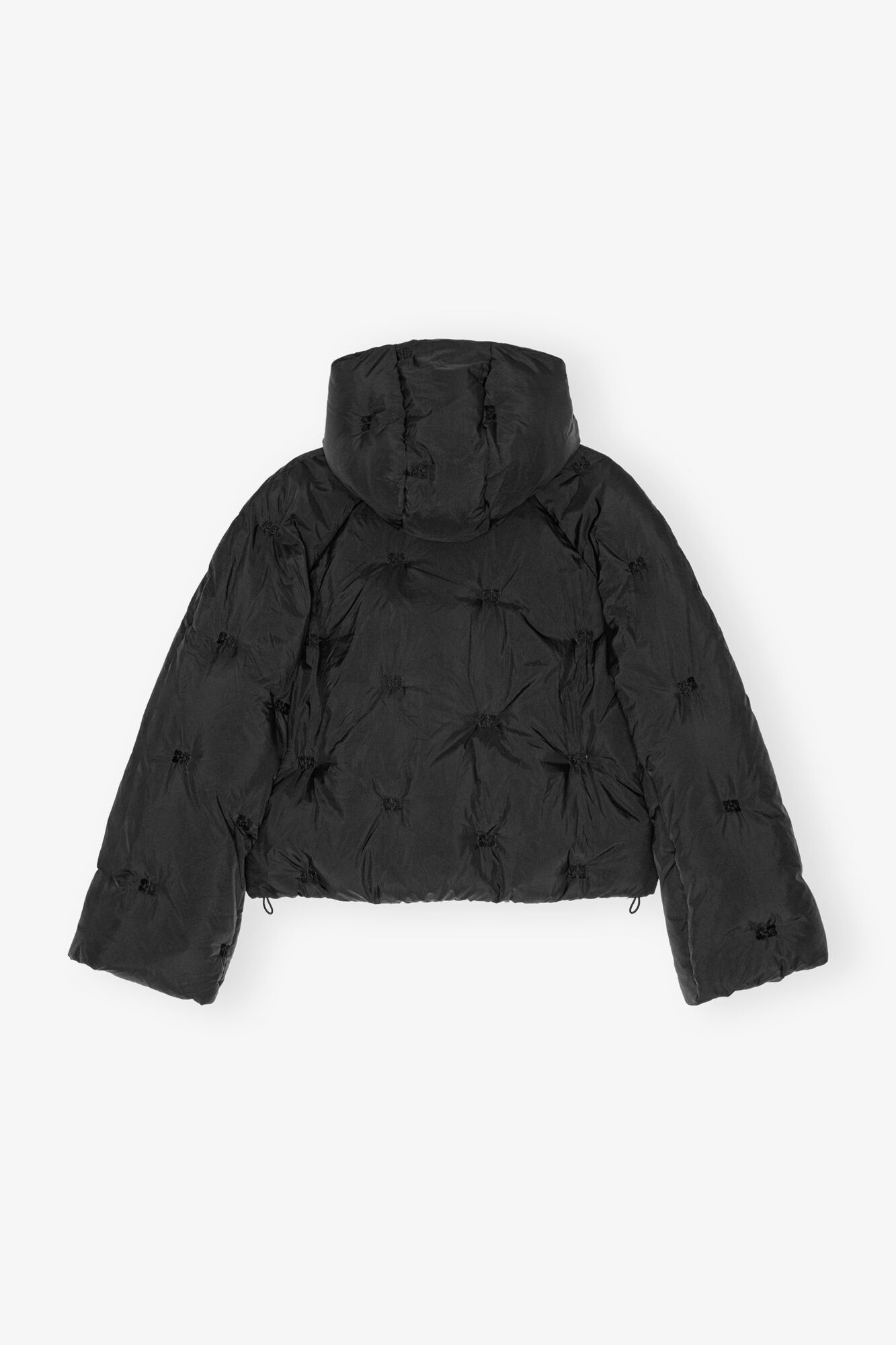 BLACK SHORT TECH PUFFER JACKET - 6