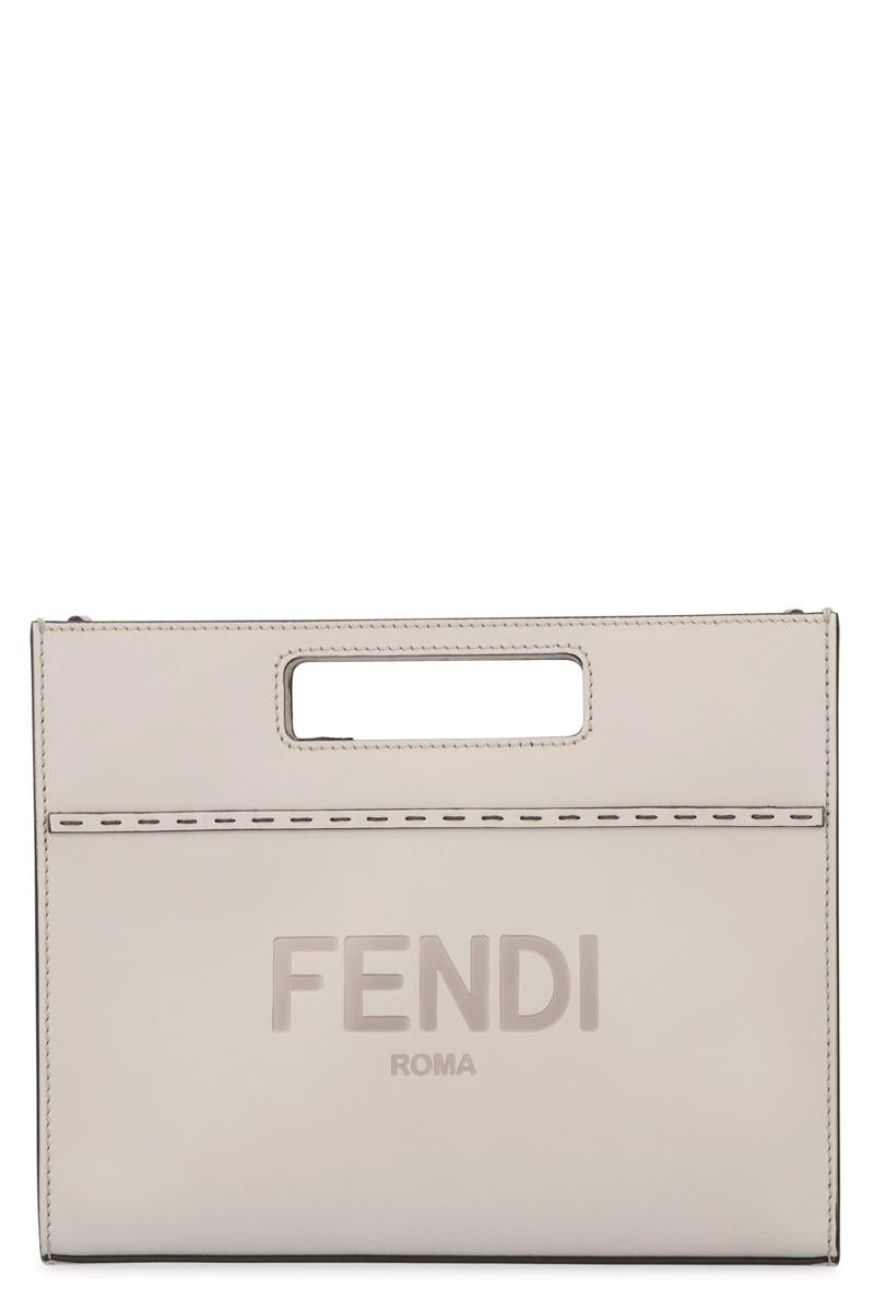 FENDI LEATHER HANDBAG - 1