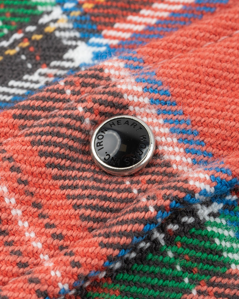 ULTRA HEAVY FLANNEL AMERICAN CHECK WESTERN SHIRT - RED &QUOT;THE WATERMELON MAN&QUOT; 13