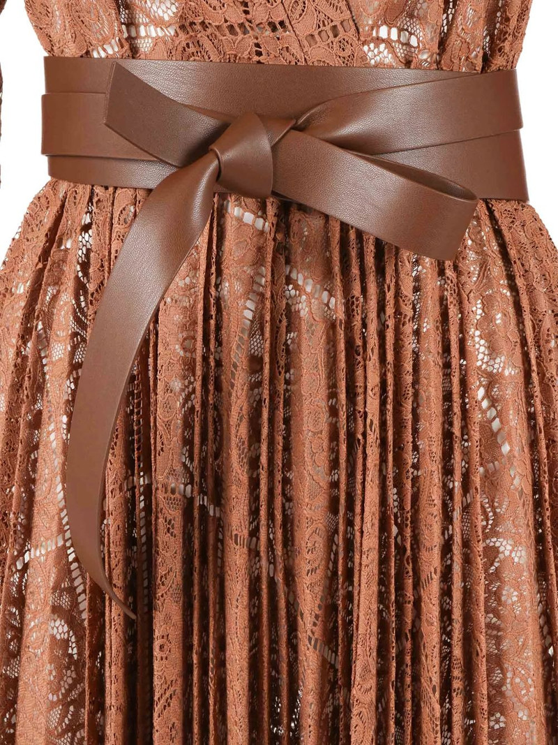 Pensile lace-belted midi dress 3