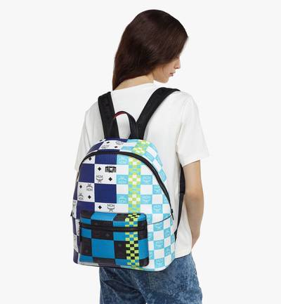 MCM Stark Backpack in Checkerboard Visetos outlook