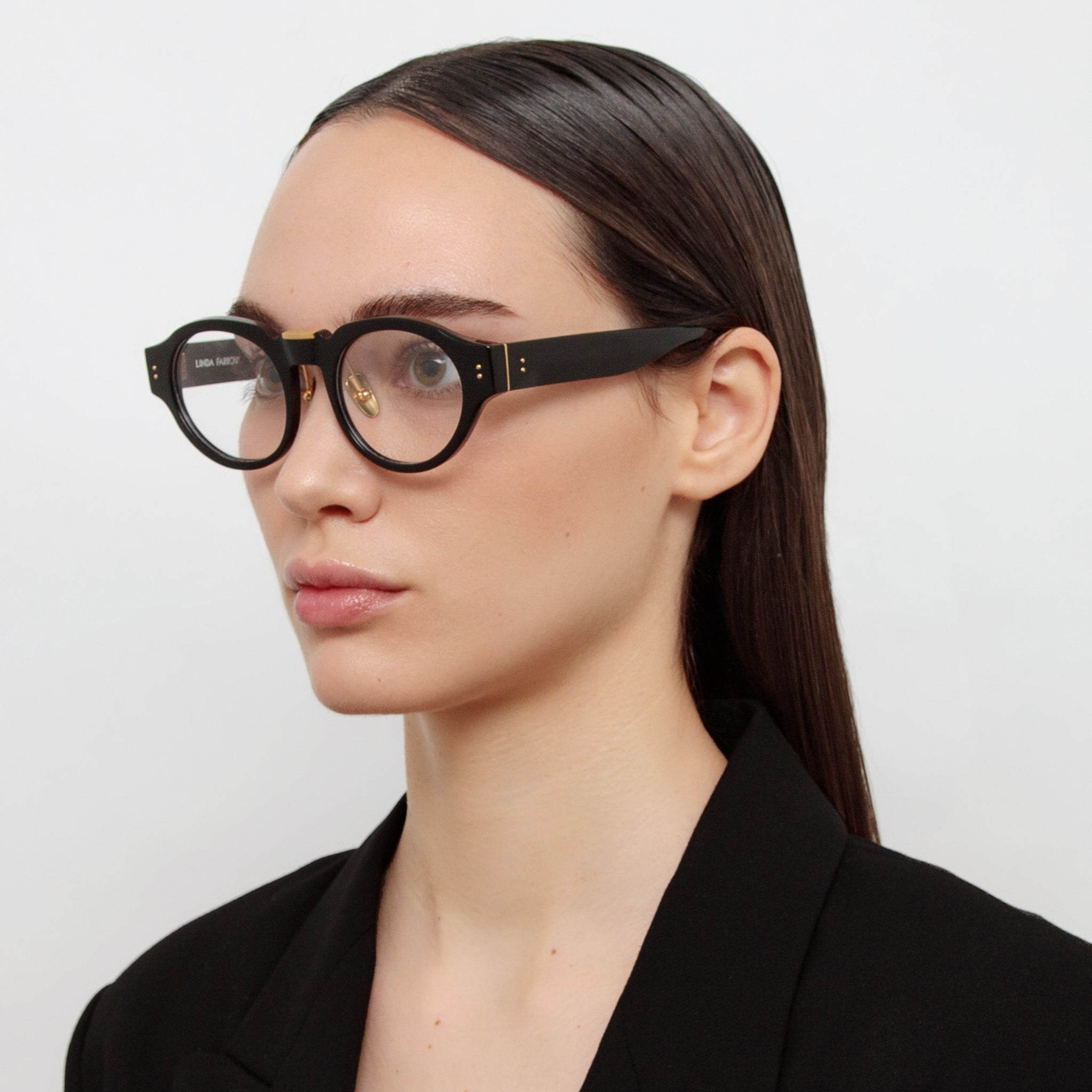 LEON ANGULAR OPTICAL FRAME IN BLACK - 2