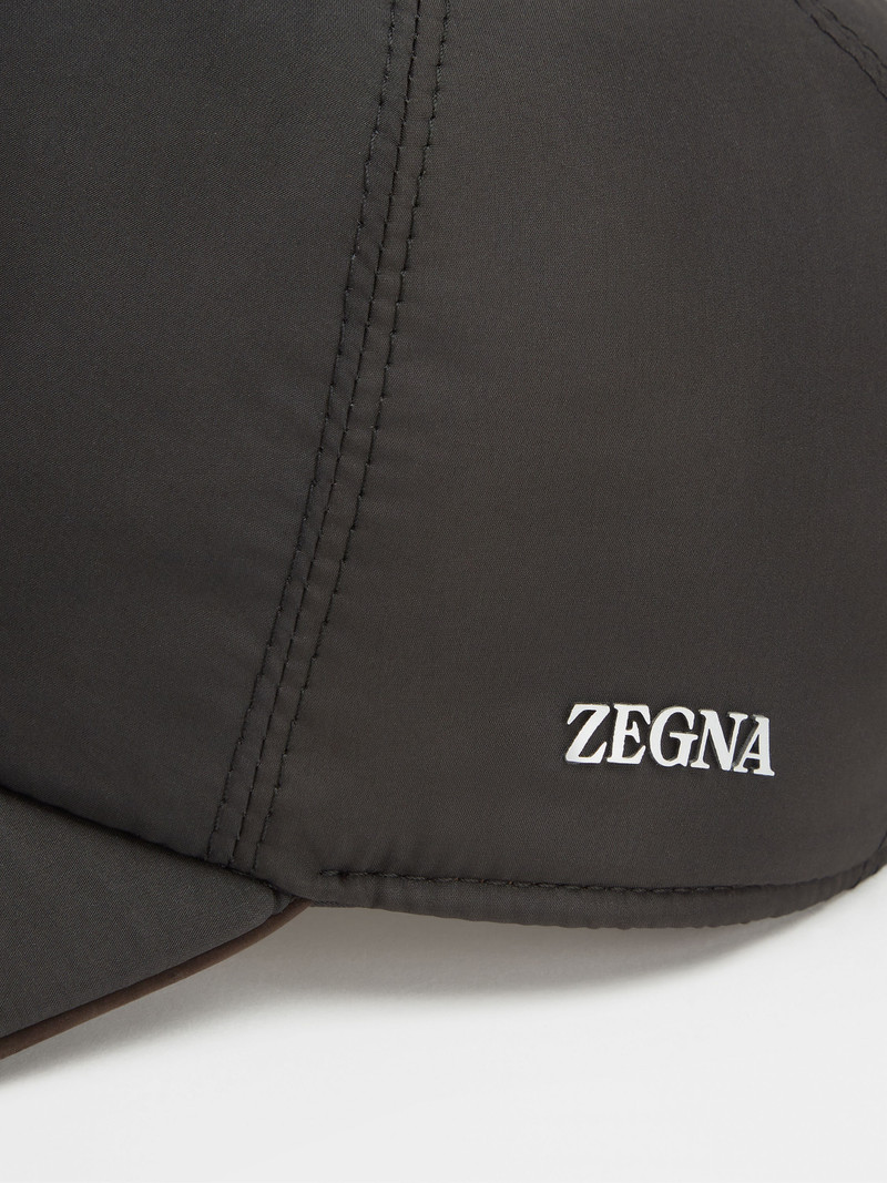 ZEGNA BLACK TECHNICAL FABRIC BASEBALL CAP outlook