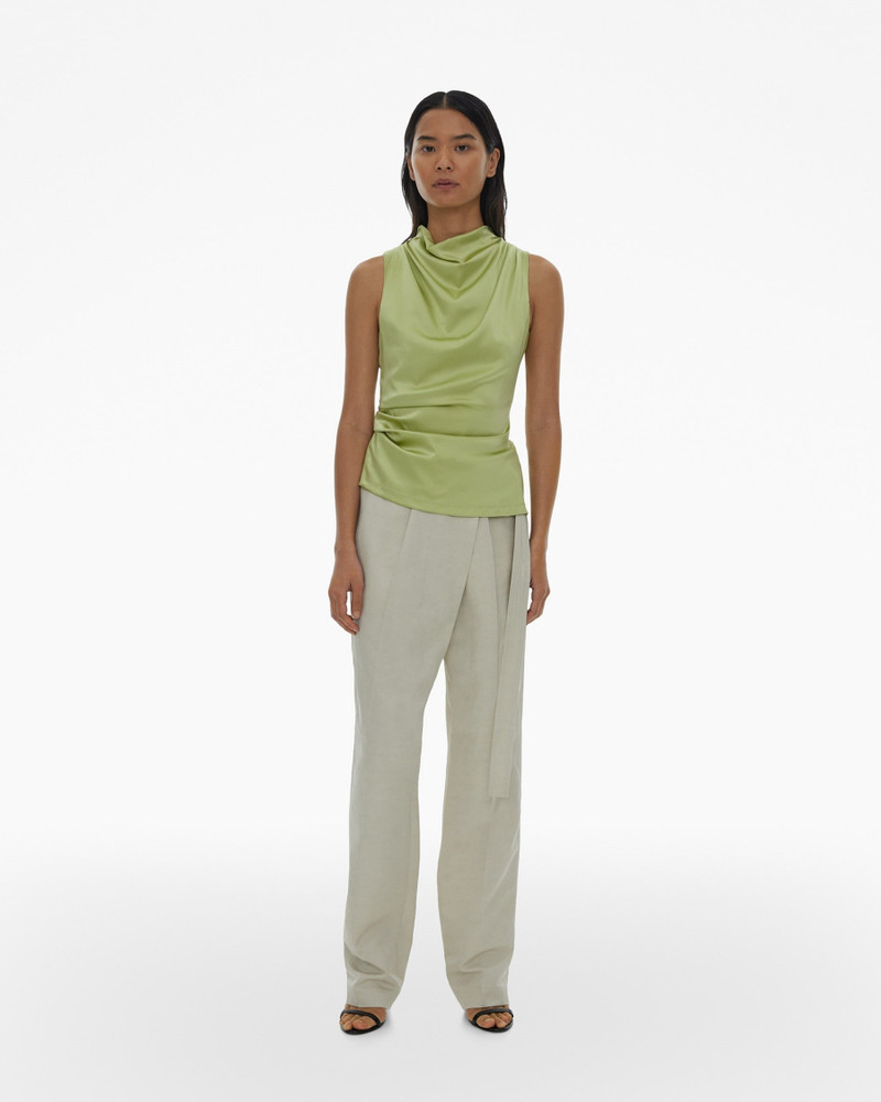 Helmut Lang STRETCH SILK SATIN COWL NECK TOP outlook