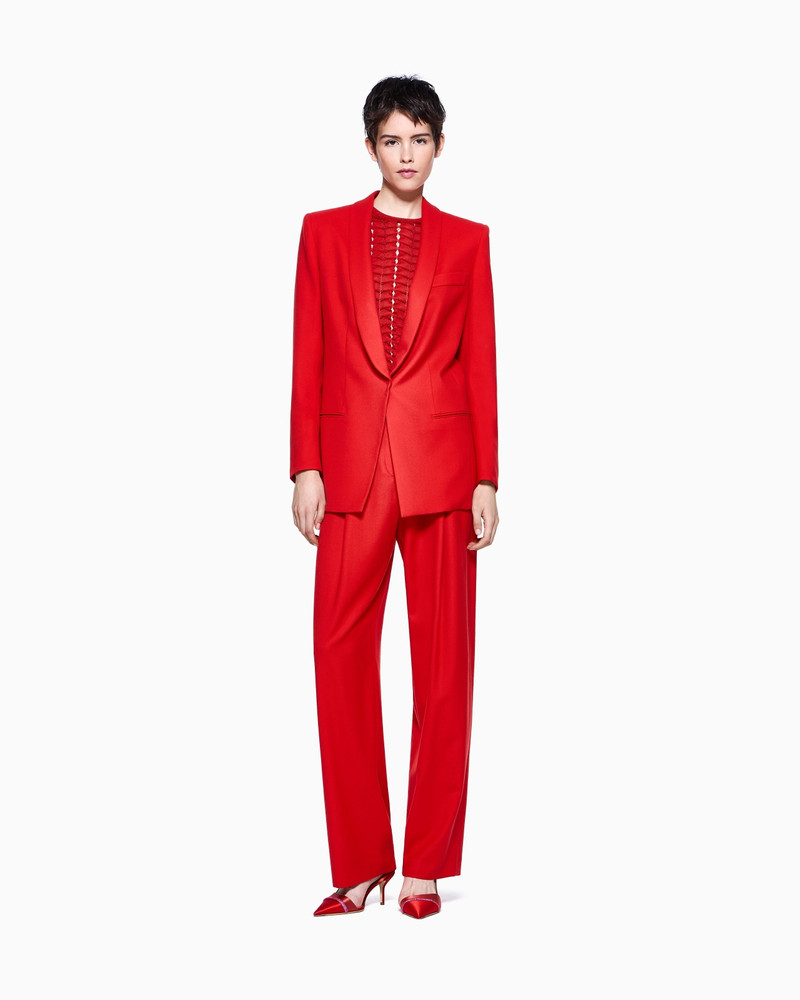 ASV FLUID WOOL SINGLE-PLEAT TROUSERS 2
