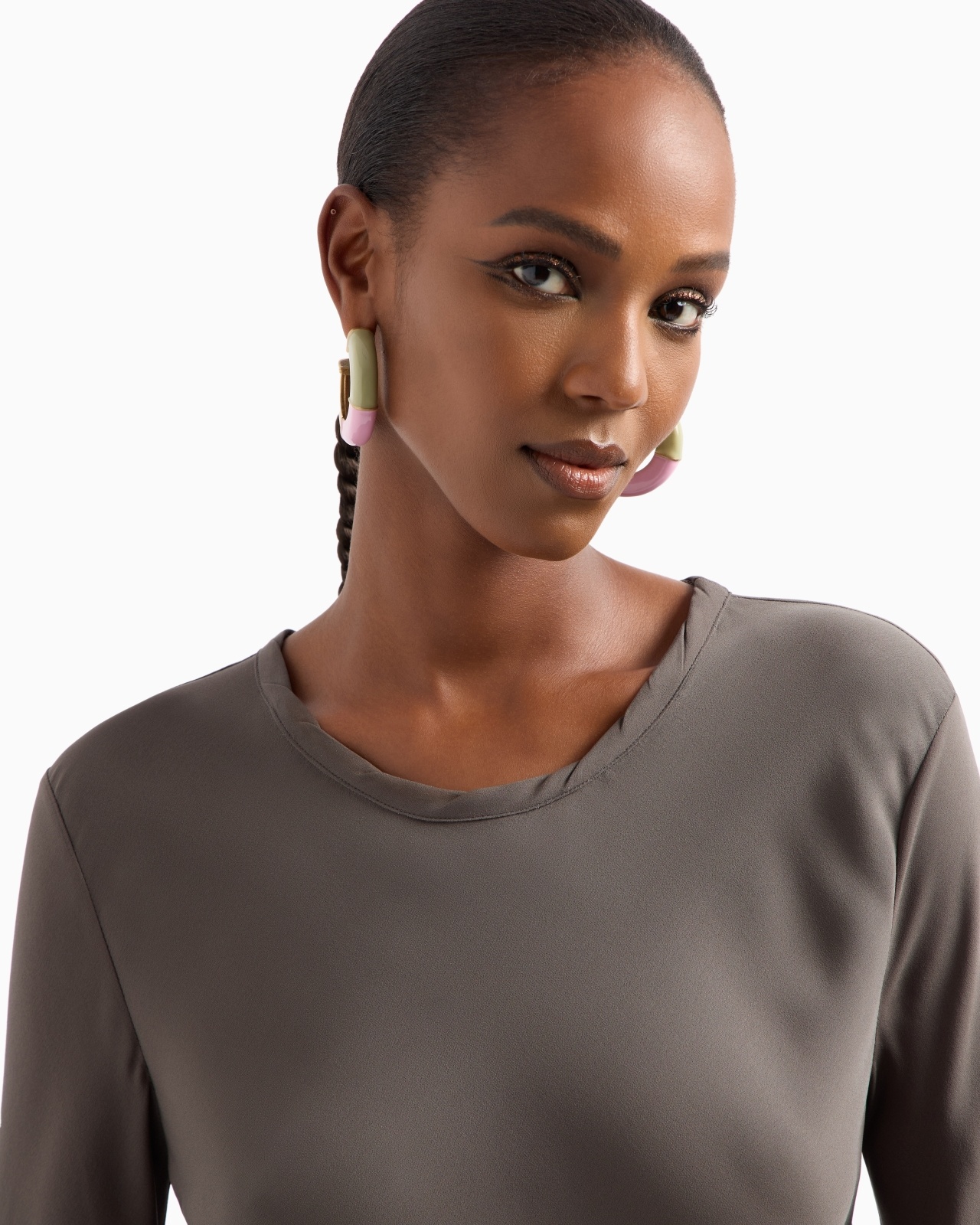 BLOUSE IN TRIPLE SILK GEORGETTE - 5