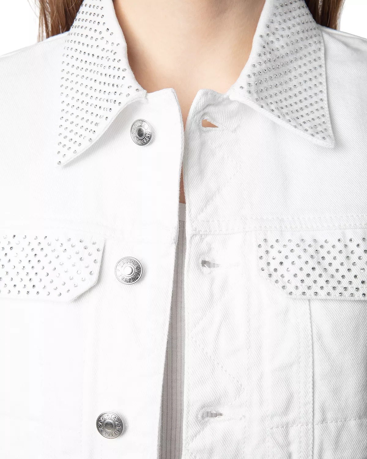 Kioky Strass Denim Jacket - 5
