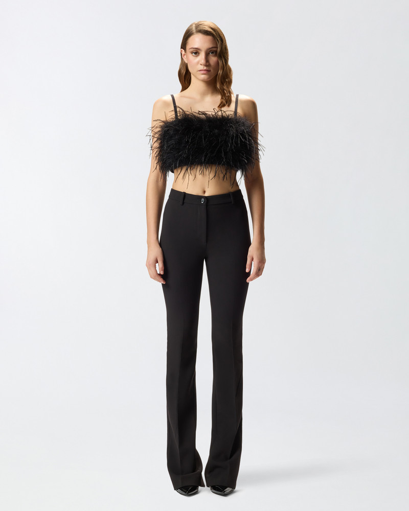 CROP TOP WITH FEATHER DETAILING 3