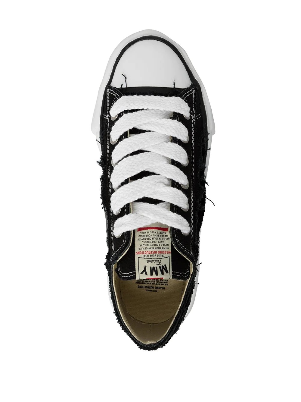 Peterson Low distressed canvas sneakers - 4