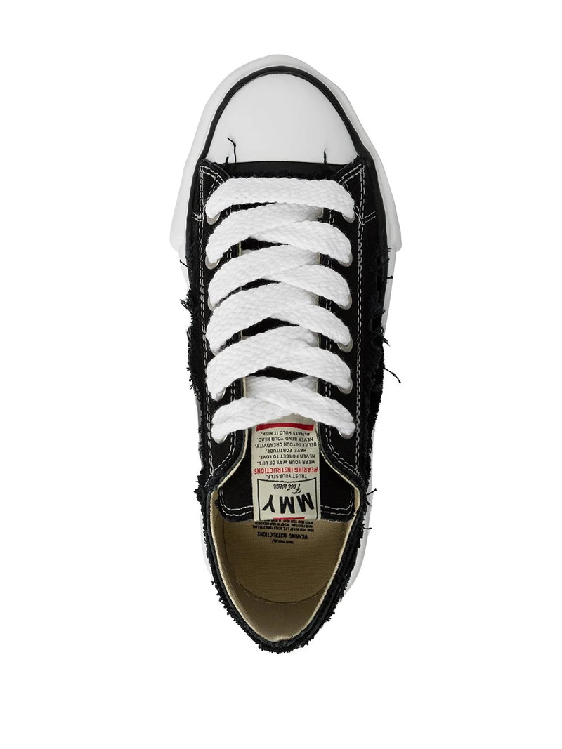 Peterson Low distressed canvas sneakers 4