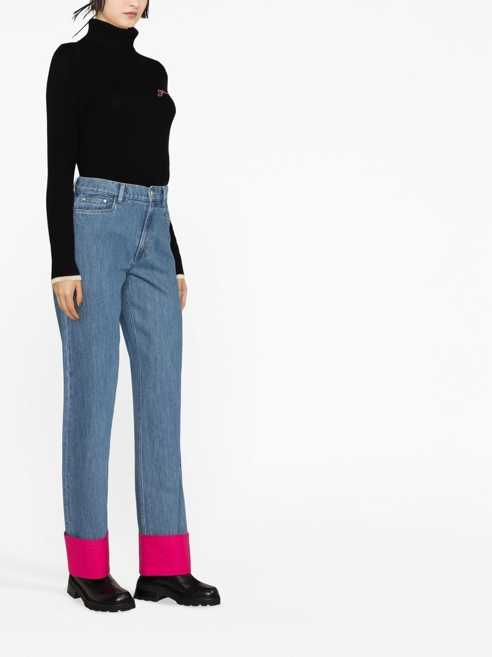 logo-embroidered jumper - 3
