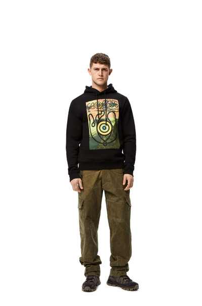 Loewe Print hoodie in cotton outlook