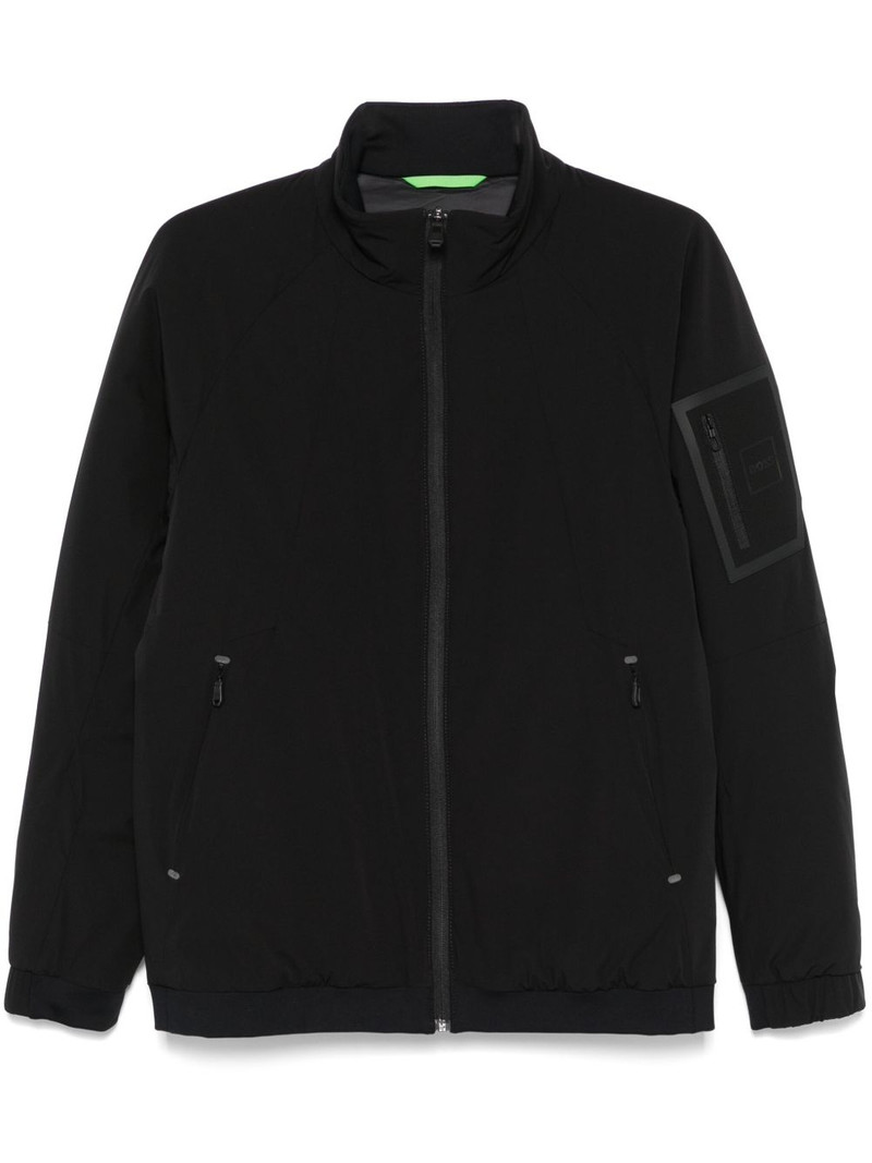 logo-patch padded jacket 1