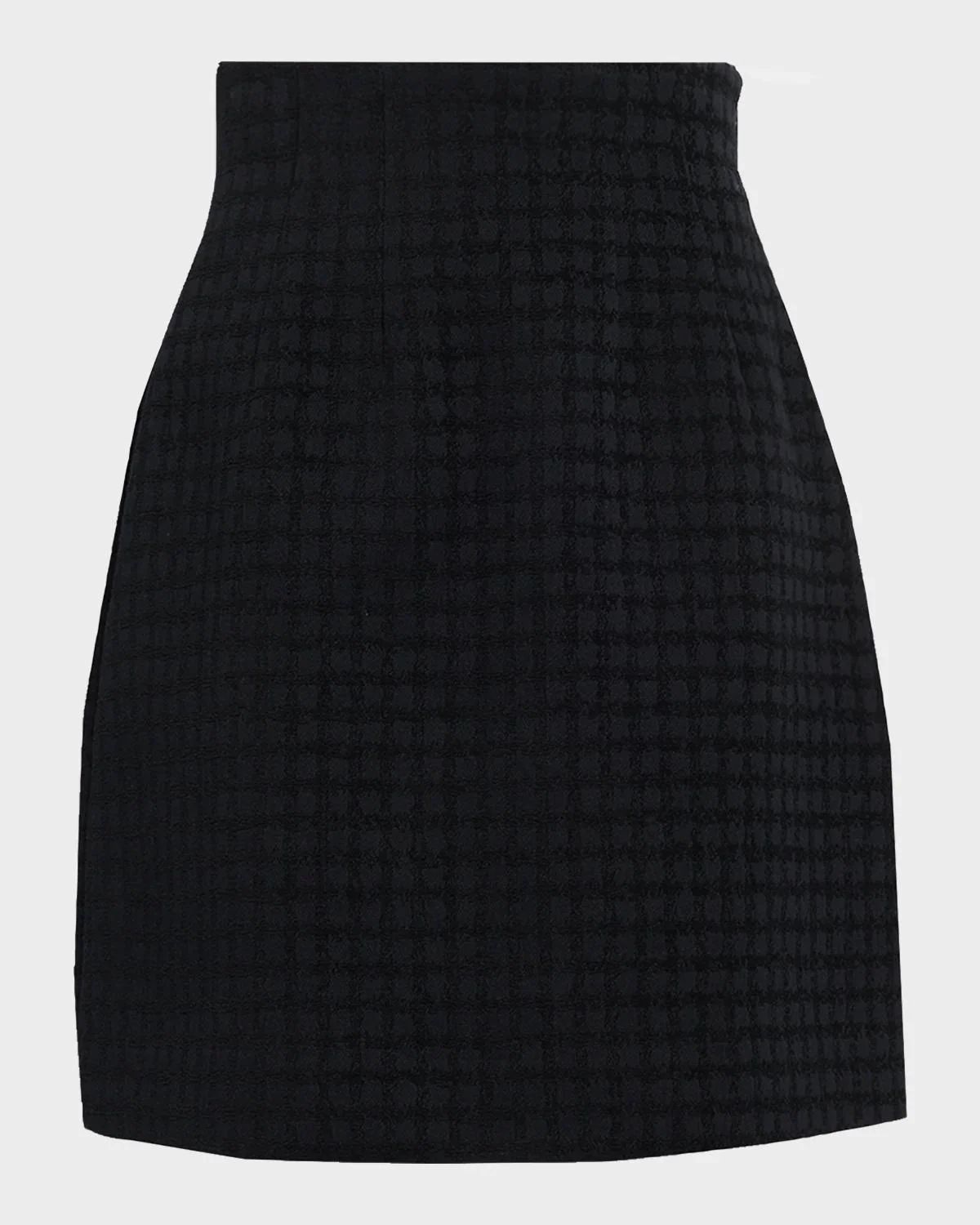 Curved Chenille Mini Skirt - 1