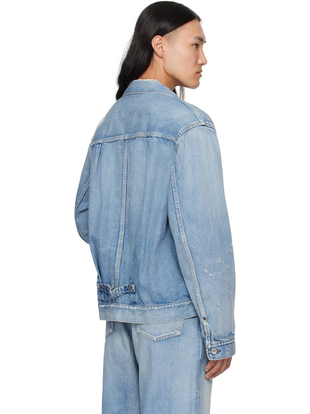 Blue BEYONDEXX Denim Jacket - 3