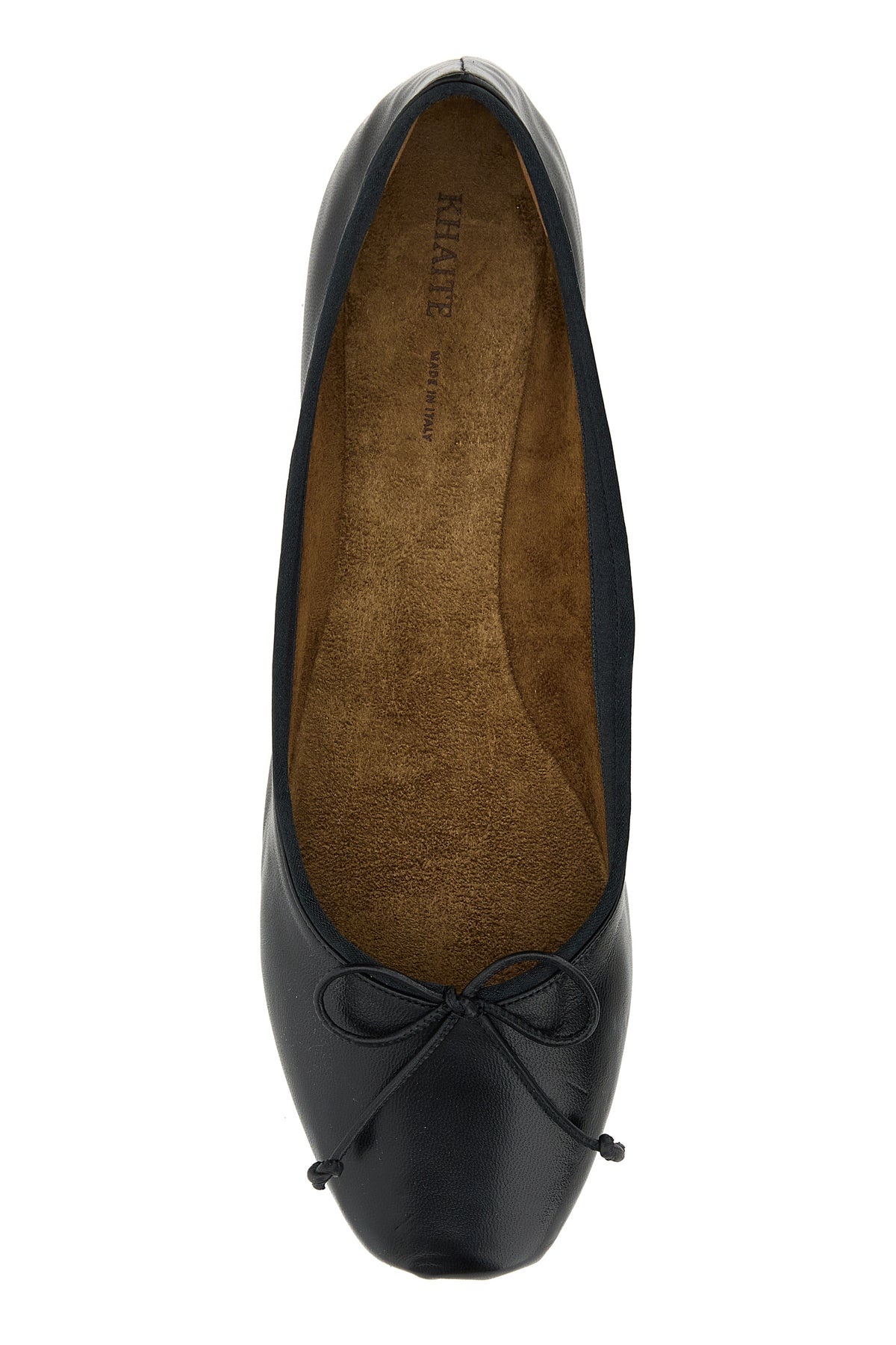 Black nappa leather Charlotte ballerinas - 4
