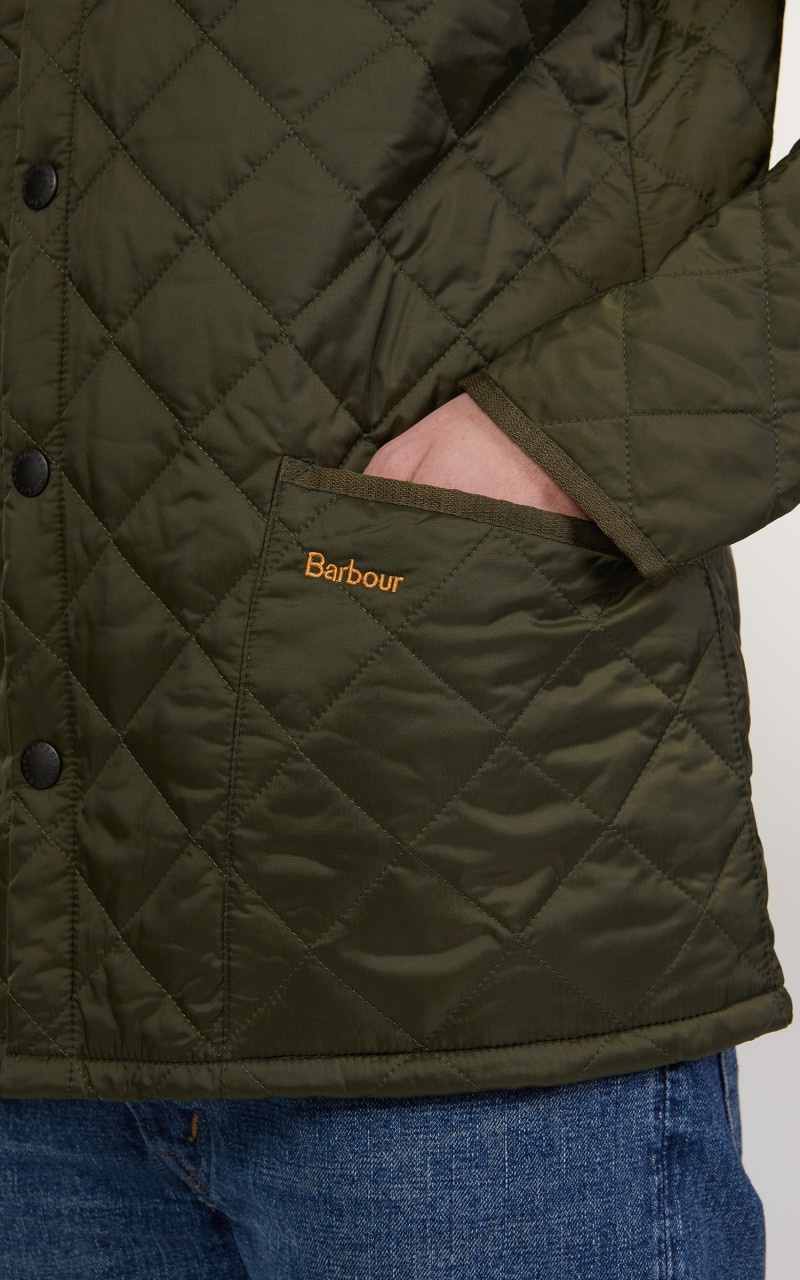 QUILTED JACKET HERITAGE LIDDESDALE OLIVE - 7