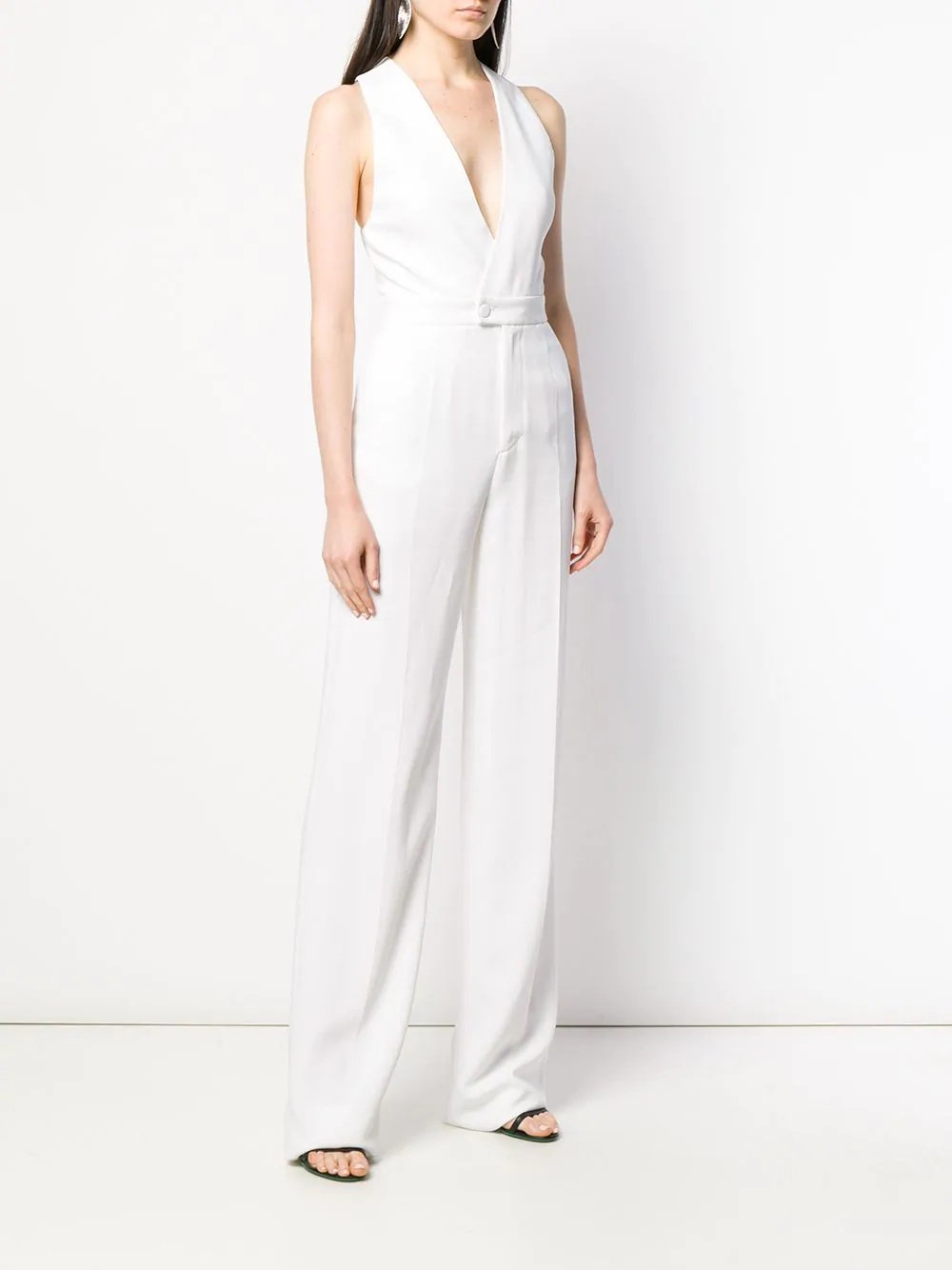 sleeveless tailored jumpsuit - 3