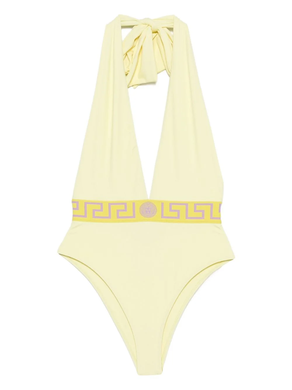 Greca halterneck swimsuit - 1