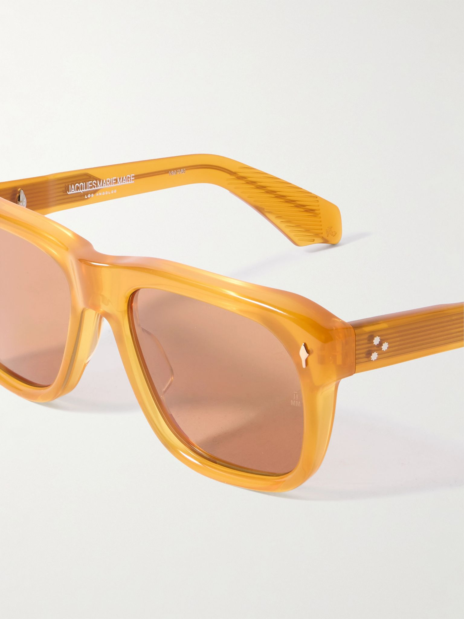 Yves D-Frame Acetate Sunglasses Yellow - 3