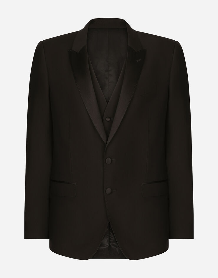 Wool and silk Martini-fit tuxedo suit - 1