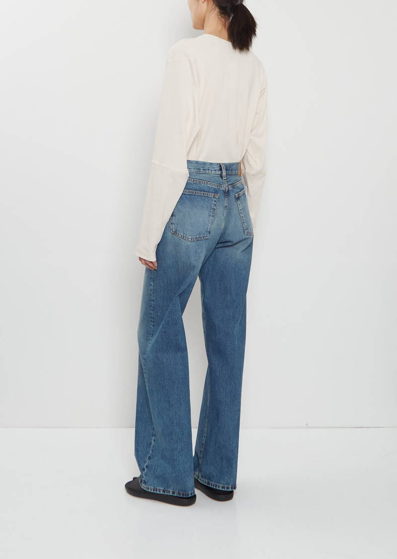 6397 Wide Washed Denim Jean outlook