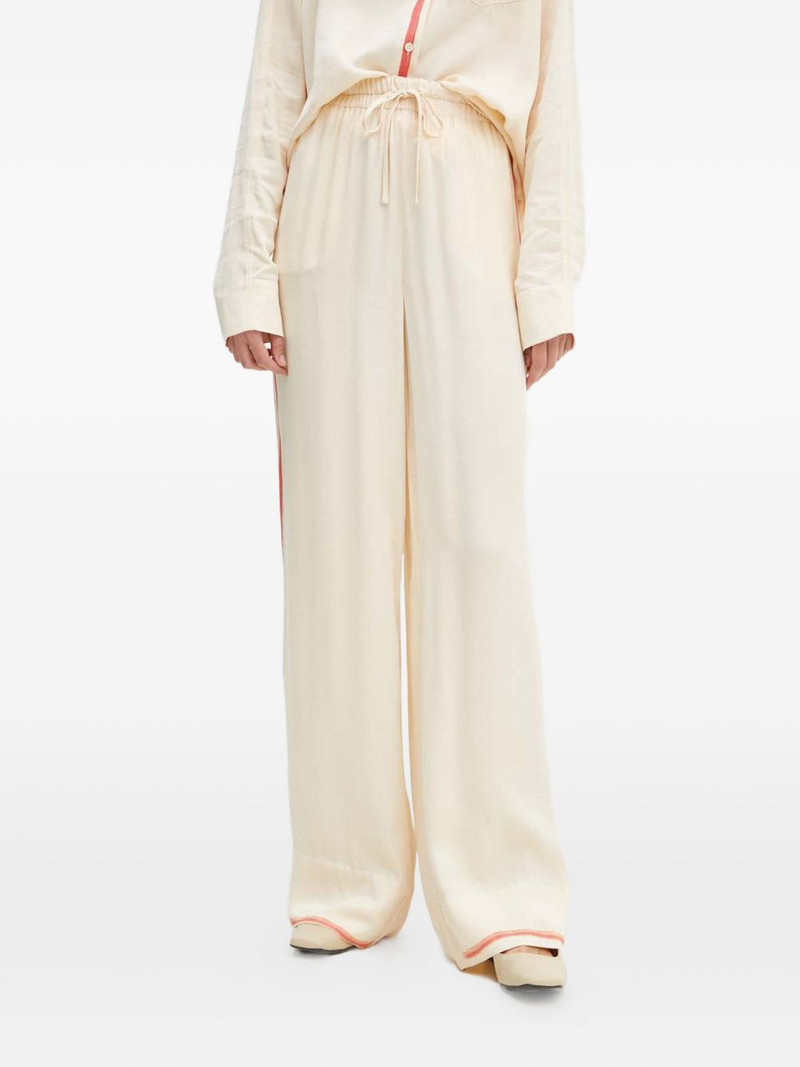 stripe-detail drawstring track pants 1