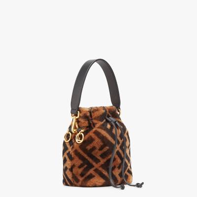 FENDI Mini-bag in brown sheepskin outlook