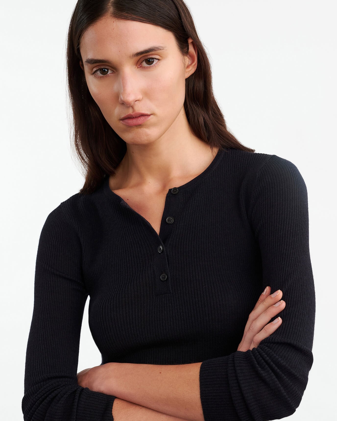 KLARISE HENLEY KNIT - 3